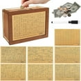 thumbnail image 5 of Herrnalise Money Saving Box,Wooden Money Box with Money Target and Numbers,Savings Challenges Money Box with Marker Penfor Adults Kids,5000 Dollar, 5 of 8