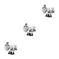thumbnail image 4 of Wweixi Aluminum Alloy Caster Mounts For ECX 1/12 Rc RGT 136100 RC Car Today silver 3Set, 4 of 6