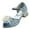 Blue, variant on Gubotare Girls Dressy Sandals Girls Dress Shoes Flower Shoes Princess Girls Flats Low Heels Party Wedding for Little Big Kid (Silver,Little Kids 11.5)