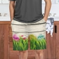 thumbnail image 7 of GZHJMY Easter Pajama Shorts for Men Pjs Bottoms Sleep Shorts Lounge Wear Pajama Pants with Pocket, Medium, 7 of 7