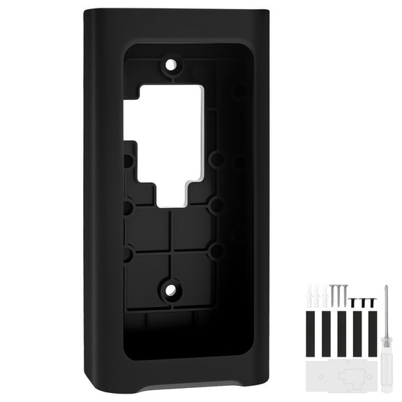 Video Doorbell Mount Anti Theft Camera Doorbell Bracket Adjustable No Drilling Video Bell Holder Not Block Doorbell Motion Sensor for Houses Apartments