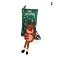 thumbnail image 1 of Christmas Stocking Santa Socks Large Capacity Gift Bag Hanging Christmas Decor, 1 of 4