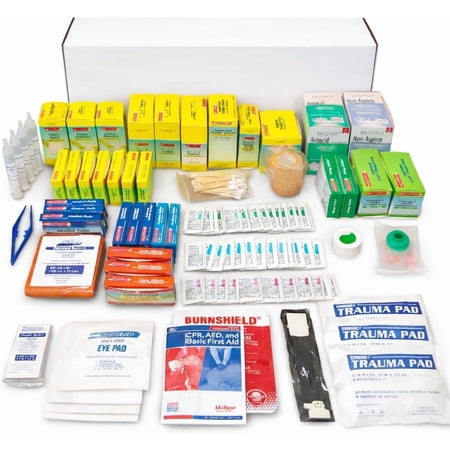Rapid Care 821 Piece Class B Refill Kit - OSHA & ANSI Compliant - 3 & 4 Shelf First Aid Cabinet Refill - Home, Office, Industrial - Bandages, Medications, Trauma Supplies