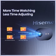 Hisense C1 Trichroma Laser 4K UHD Mini Projector with Dolby Vision, Dolby Atmos, 1,600 Lumen Brightness