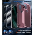 thumbnail image 7 of LeYi For Moto G Stylus 5G Case 2021: 2 Pack Screen Protectors, 12ft Drop Protection- Pink, 7 of 7