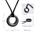 thumbnail image 6 of Cremation Jewelry Urn Necklace for Ashes for Women Men, Circle of Life Eternity Memorial Pendant Ash Jewelry, 6 of 6