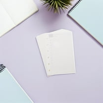 OUNONA A7 Planner Refill  6 Ring Binder Inserts, White, Thick Paper, Daily Weekly Monthly Planning