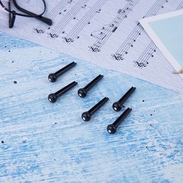 Cono de cuerda fija para guitarra, cono de cuerda fijo para guitarra folk, cono de cuerda fijo, poste de cuerda, cono de cola de guitarra, blanco y negro, accesorios para instrumentos musicales