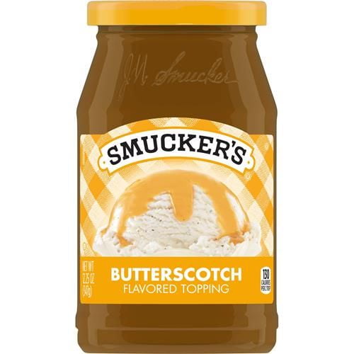 Smuckers Butterscotch Flavored Topping, 12.25 Oz Jar - Pack of 2