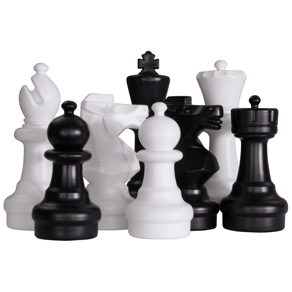 MegaChess Outdoor Chess Set Giant with Nylon Giant Chess Mat, 12-Inch King