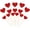 Red, variant on 28pcs Gold Glitter Heart Cupcake Toppers Sweet Love Theme Heart Cake Pick Decorations Wedding Engagement Bridal Shower Birthday Valentine's Day Party Decorations