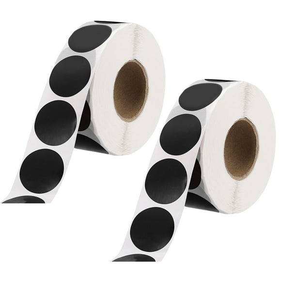 Uxcell Circle Dot Stickers Color Coding Labels for Organizing and Color Coding Files Black