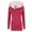 Red, variant on Women's Lightweight Fall Coat Thickened Medium Length Hooded Slim Zipper Casual Sweater