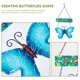 thumbnail image 5 of Mariposas Diseño Bienvenido Sign Sign Room Patio Colgante Colgante Colgante al aire libre HOMEMAXS 13592213-MX, 5 of 6