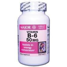 Vitamine B-6 100 comprimés 50 MG