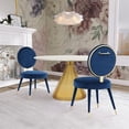 thumbnail image 6 of Meridian Furniture Brandy Navy Velvet Dining Chair, 6 of 6