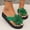 Green, variant on Sandals Women Floral Thong Flat Sandals For Women, Exquisite Floral Pattern, Lightweight Slip On Design, Soft Comfortable, Fashion Casual Summer Beach Outdoor Daily Shoes Black 36