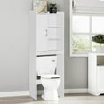 thumbnail image 6 of Home Bathroom Indoor Ace Over -the-Toilet Storage Shelf in White, 6 of 7