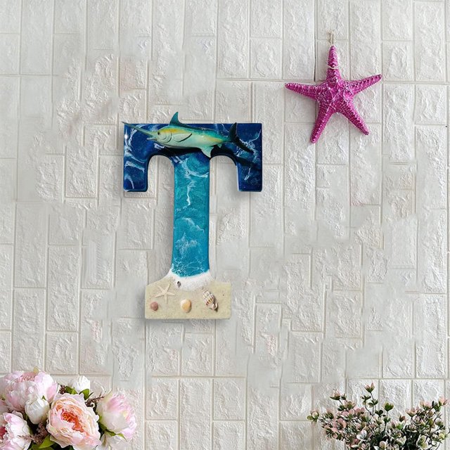 Beach Dream: Beach Resin Letters Large Wooden Letter Decoration Island And Unique Character To Your Home