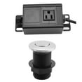 Hsankro Garbage Disposal Air Switch Kit, with Power Cord, SinkTop, Push