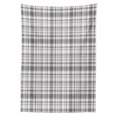 thumbnail image 3 of Ambesonne Geometric Tablecloth Rectangular Table Cover, Vertical Line Square, 60"x84", Grey White, 3 of 4