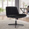thumbnail image 2 of CQSXDA Wide Seat Adjustable Swivel Criss Cross Chair, for Office and Vanity Use, Ergonomic Design, 2 of 9