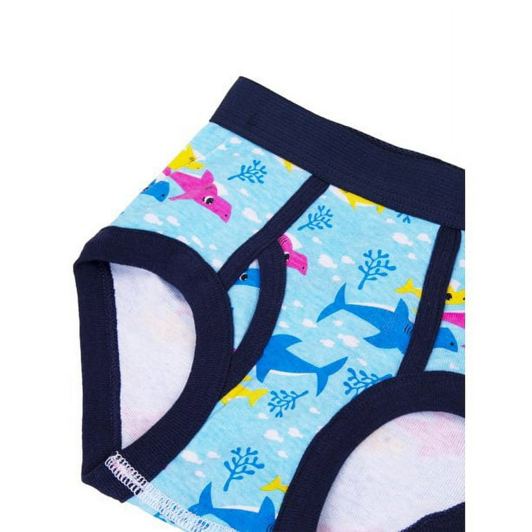 Baby Shark Toddler Boys' Underwear, 6 Pack Sizes 2T-4T