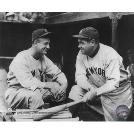 Lou Gehrig Photograph - Lou Gehrig & Babe Ruth Posed Sports Photo