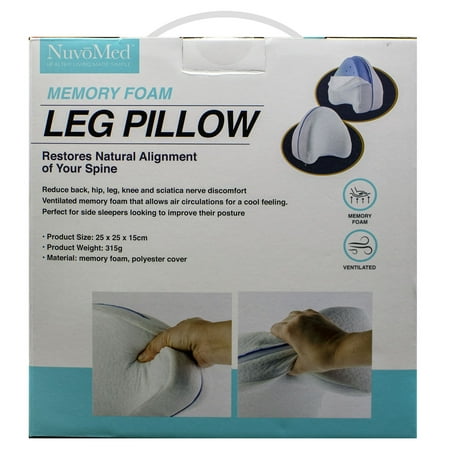 NuvoMed - Memory Foam Leg Pillow - White