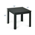 thumbnail image 2 of Gymax Wooden Square Side End Table Patio Coffee Bistro Table Indoor Outdoor Black, 2 of 10
