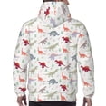 thumbnail image 7 of Sikiie Cute Dinosaur Men's Hoodie, Essentials Hoodie, Sweatshirt, Pullover Hooded Sweatshirt for Men-4X-Large, 7 of 7