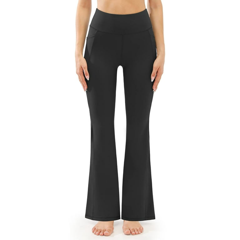 Noarlalf Yoga Pants Women Flare Leggings for Women Wide Leg Pants