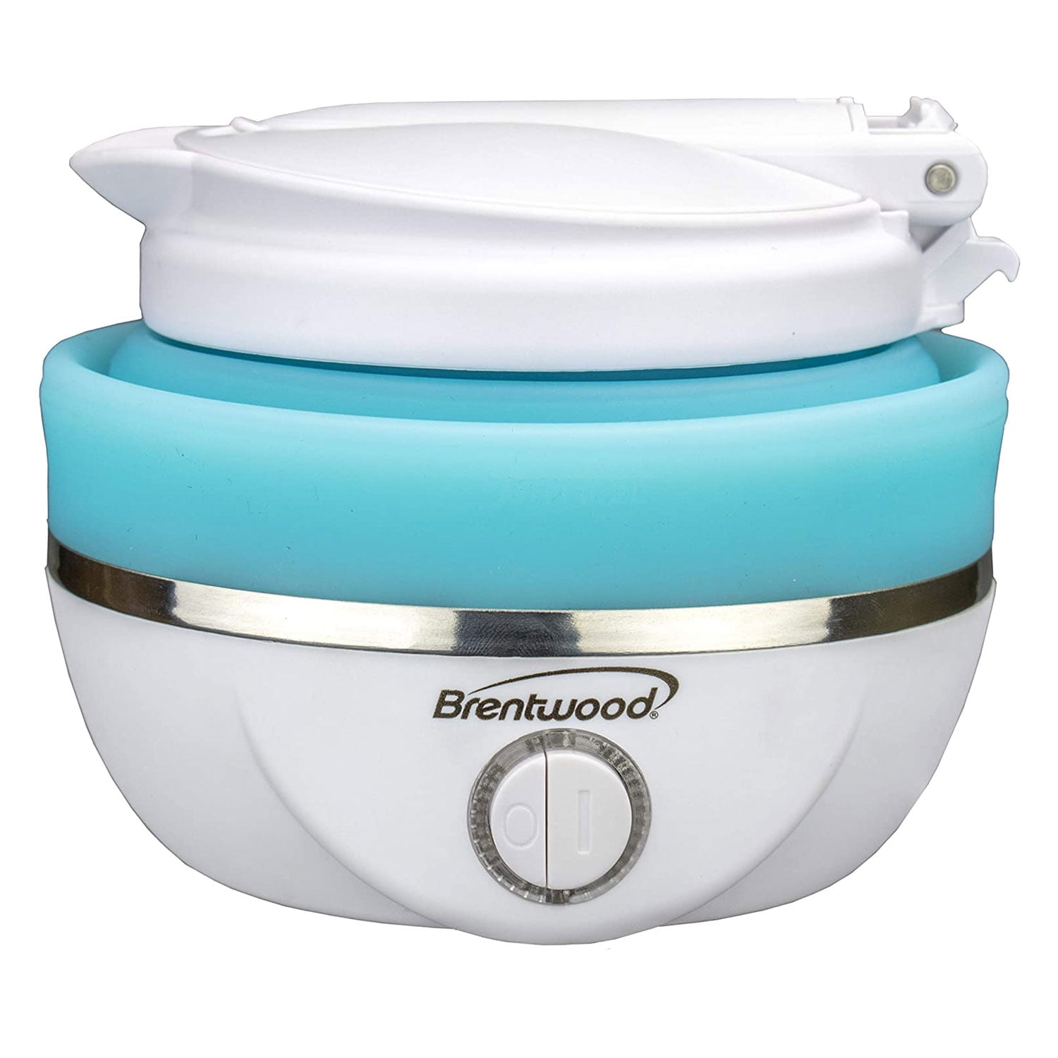 Brentwood KT-1508BL Dual Voltage 120/220v 0.8L Collapsible Travel Kettle - Blue
