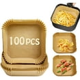 thumbnail image 1 of Air Fryer Disposable Paper Liner for COSORI Air Fryer 6 Qt, 100 Pcs Non-Stick Parchment Liners Compatible with COSORI Air Fryer Accessories, 1 of 5