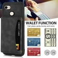 thumbnail image 4 of REQO Phone Case for Google Pixel 3 XL Wallet Cover with Tempered Glass Screen Protector and PU Leather Credit Card Holder Stand Rugged Cell Accessories Pixel3XL Pixel3 LX Pixle 3XL Women Men Black, 4 of 7