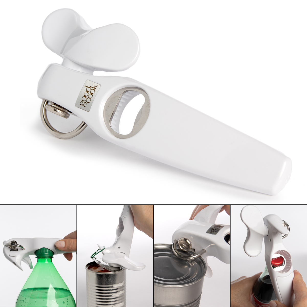 Good Cook Manual Smooth Edge Can Opener Bottle Opener Side Cut Multi