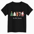 thumbnail image 4 of HCNTES Merry Christmas Shirt Toddler Girls T-Shirts Short Sleeve Funny Xmas Graphic Shirt for Girls 18 24 Months 2t 3t 4t 5t 6t 7t Tee Holiday Casual Family Party Matching Tops, 4 of 4