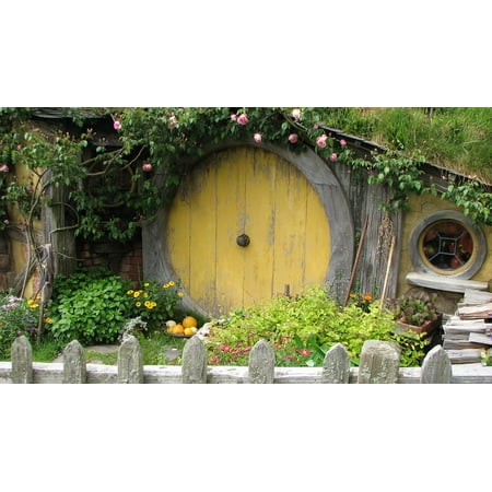 Hobbit House - LAMINATED POSTER House Travel Hobbit Poster 24x36 Decal