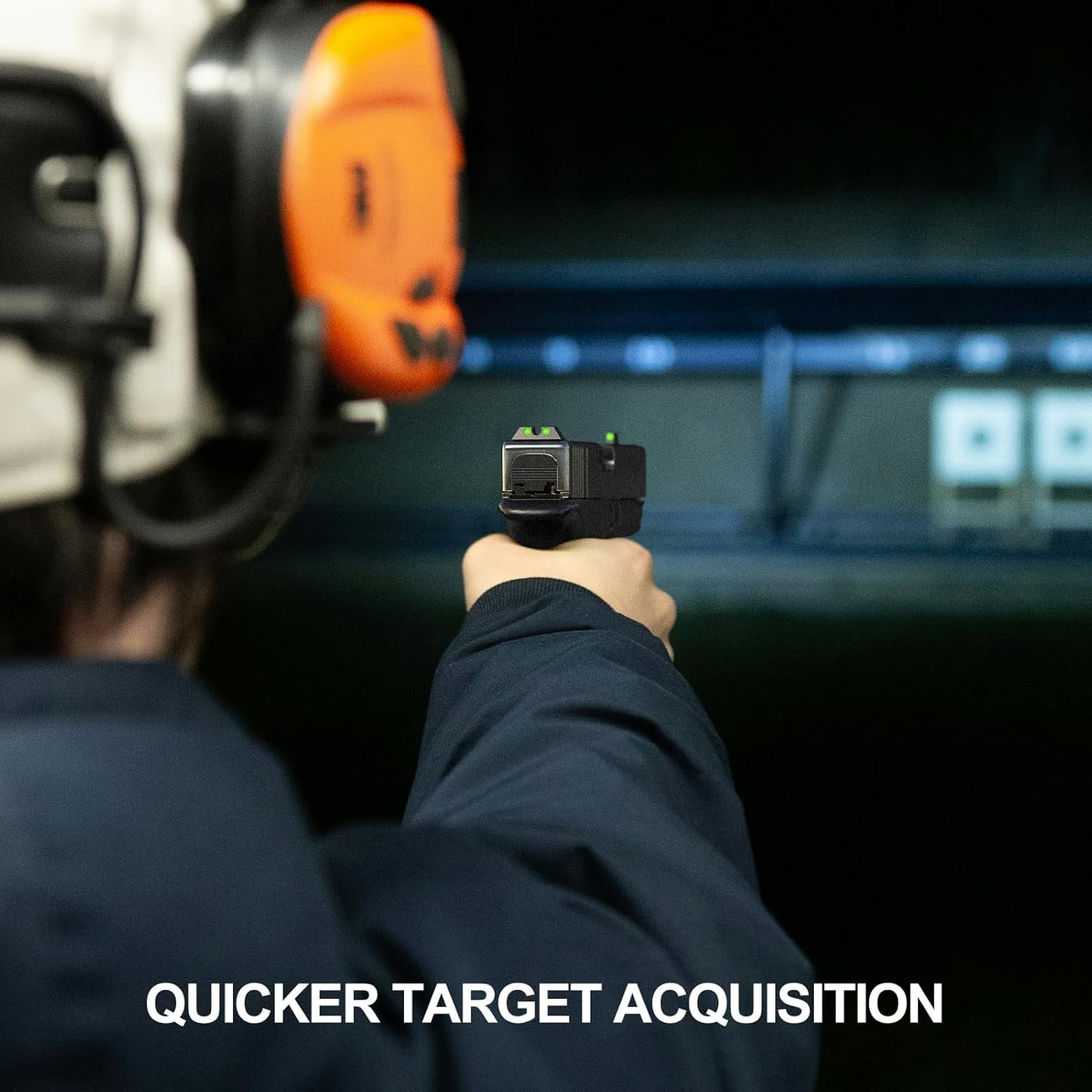 Feyachi NS16 Night Sights Glow in The Dark for G lock Gear17 17L 19 26 27 33 34 38 39, NO TRITIUM