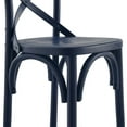 thumbnail image 2 of Modway Gear 39.5" Modern Style Elm Wood Counter Stool in Midnight Blue Finish, 2 of 7