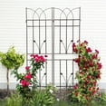 thumbnail image 6 of 2 Pack Metal Garden Trellis for Climbing Plants, 71" Tall Metal Fence Outdoor Plant Support Trellis for Flowers and Vegetables, 6 of 7