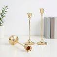 thumbnail image 3 of 3Pcs Vintage Metal Candle Holders, Metal Tapered Candle Holders, Elegant Tabletop Decor for Wedding Home Hotel Decoration, 3 of 7