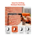 thumbnail image 5 of 2-Inch Diamond Core Drill Bit,9.5-Inch Depth,5/8-11 Thread,Includes 3 Adapters,Pilot Drill and Hex Wrench for Concrete and Masonry Projects, 5 of 7