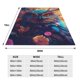 thumbnail image 3 of Fotbe Colorful Feather Owl Manta de Franela Acolchonada con Estampado, Súper Suave y Esponjosa, Extra Grande para Sofá, Cama, Uso Todo el Año-60"x50", 3 of 7