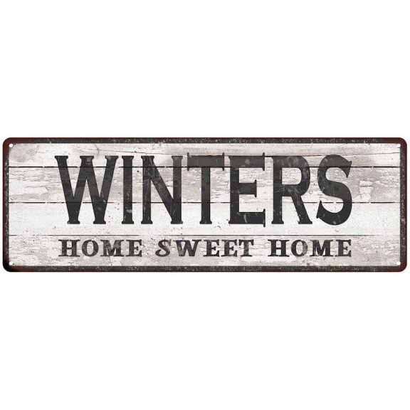 WINTERS Home Sweet Home Country Look Gift 6x18 Metal Sig 206180045775