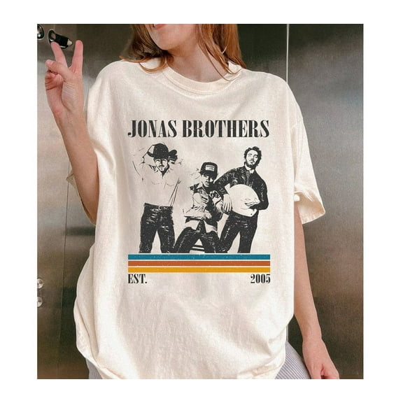 TSHIRT-Jonas Brothers Shirt, Jonas Brothers T Shirt, Music Shirt, Album Cover Shirt, Vintage Shirt, Retro T Shirt, Midcentury Shirt, Minimalist Tee