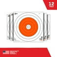 thumbnail image 4 of Ez Aim Paper Shooting Targets, 12 In Bullseye, 12-Pack, Orange & White, 4 of 8