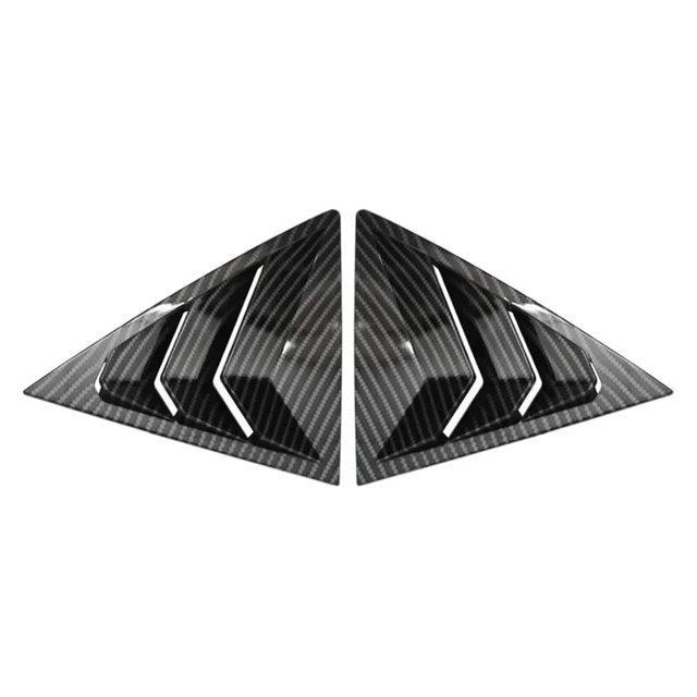 MPXBM Car Rear Window Side Vent Shutter Louver Cover Trim Accessories Compatible for Mazda 6 Sedan 2002 2003 2004 2005 2006 2007 2008-2016