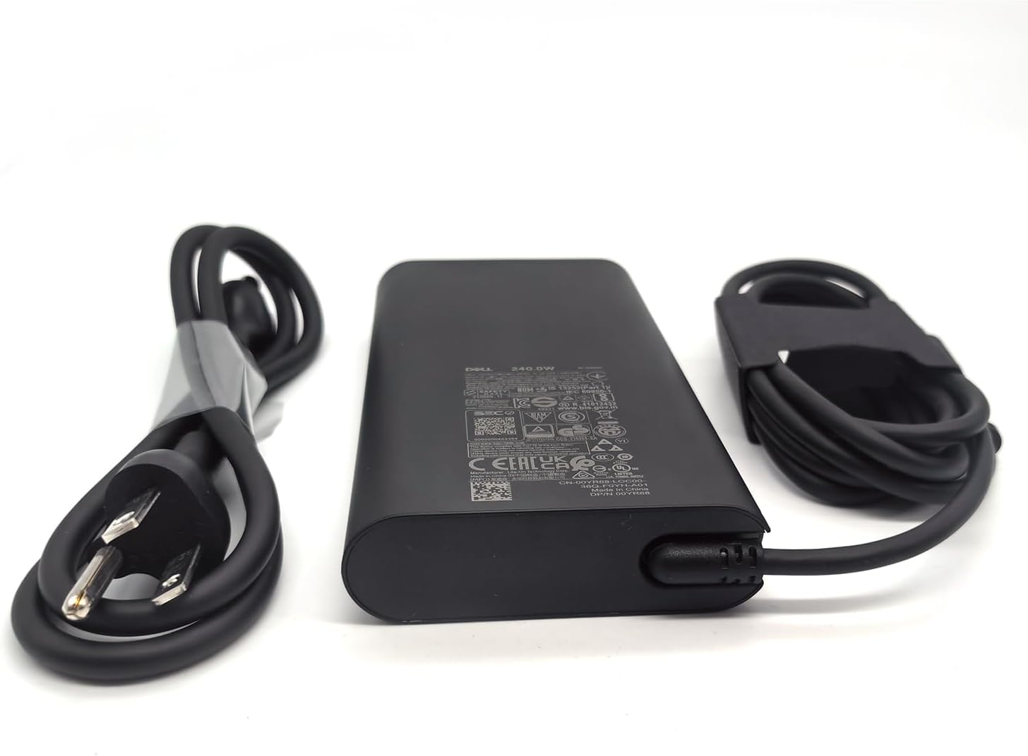 Dell Laptop Charger 240W Watt Barrel 7.4mm tip GAN AC Power Adapter,Alienware M15 R7 X16 X17 R2 X15 R2 M17 R5 Charger, Black, LA240PM200