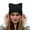 Black, variant on Winter Knit Hat with Cat Ear Design Soft Blend Thermal for Cold Weather Outdoor Activities Warm Lined Womens Hats Black